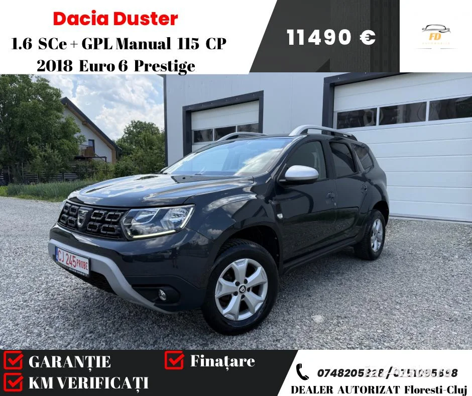 Dacia Duster 1.6 SCe + GPL Prestige jante 16" de vanzare in Cluj-Napoca, Cluj - poza 1