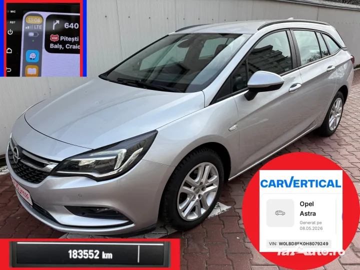 +140CP! Astra K Facelift 05/2017, Navigație MARE 9” WIRELESS CarPlay + cameră, LED + Xenon de vanzare in Pitești, Argeș - poza 1