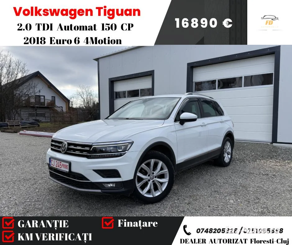 Volkswagen Tiguan 2.0 TDI SCR (BlueMotion Technology) DSG Highline de vanzare in Cluj-Napoca, Cluj - poza 1